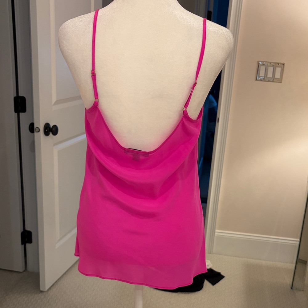J. Crew Fuschia Silk Cami Tunic - Picture 3 of 4